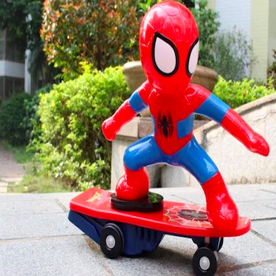 Superhero Spiderman Robot Car